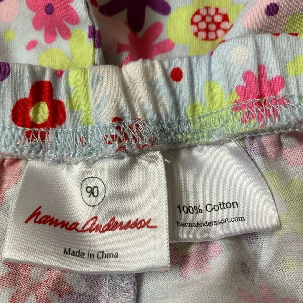 Hanna Andersson floral leggings size 90 / 3‎